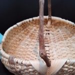 Large natural gathering basket