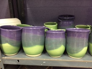 Purple-and-green-glaze